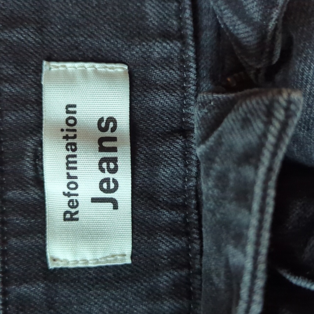 Reformation Charcoal High Rise Women Jeans - Picture 6 of 8